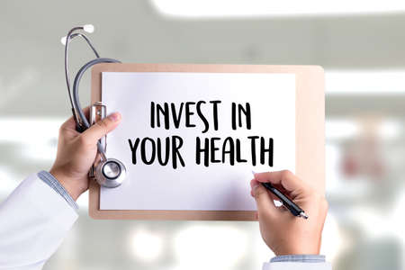 Healthy lifestyleonline webpage cool eating healthy food Invest in your healthの写真素材