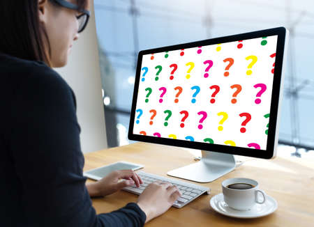 ANY Raised  Marks Frequently Asked Questions Solutionの写真素材