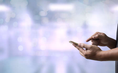 CONTACT US (Customer Support Hotline people CONNECT )の写真素材