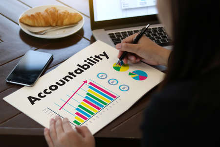 Accountability Savings Account Money Global Finance  calculate the numbersの写真素材