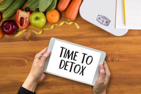TIME TO DETOX Fitness and weight loss concept