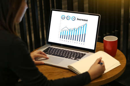 Sales Many charts and graphs Business Increase Revenue Shares Conceptの写真素材