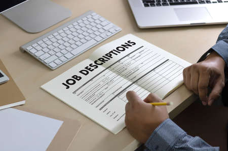 JOB DESCRIPTIONS Human resources, employment, team managementの写真素材