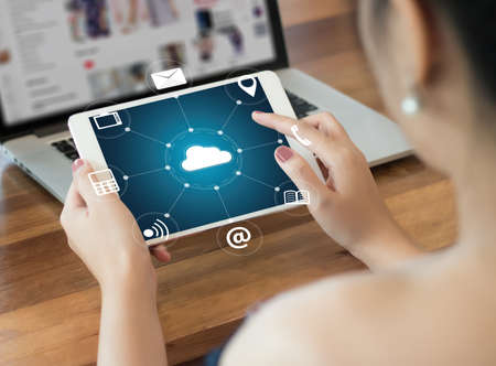 Cloud Computing diagram Network Data Storage Technology Serviceの写真素材