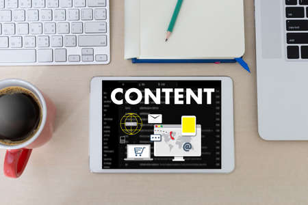 content marketing Content Data Blogging Media Publication Information Vision Concept