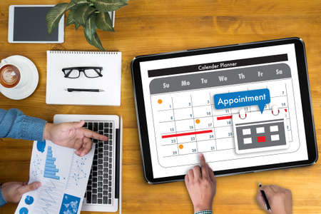 Appointment Reminder to Calendar and Organizer Agendaの写真素材