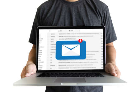 Mail Communication Connection message to mailing contacts phone Global Letters Concept