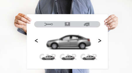 Car Rental Salesman conceptの写真素材