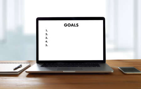 MY GOALS conceptの写真素材