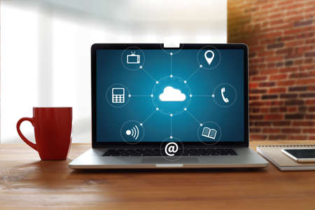 Cloud Computing diagram Network Data Storage Technology Serviceの写真素材