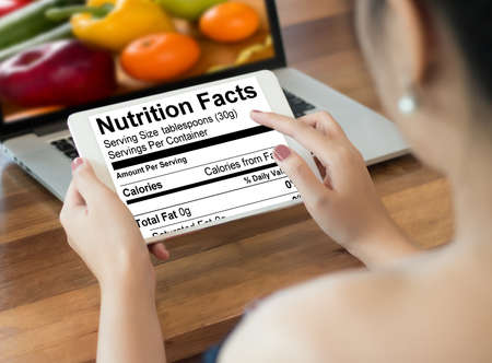 Nutrition facts Gluten Free food  Celiac Disease Nutrition , Healthy lifestyle concept with diet and fitnessのeditorial素材