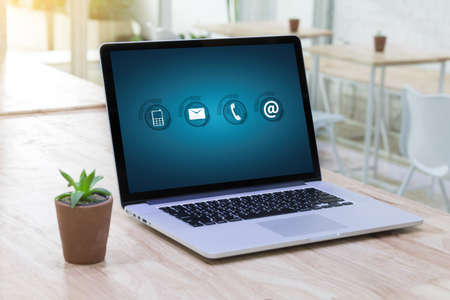 CONTACT US (Customer Support Hotline people CONNECT )の写真素材