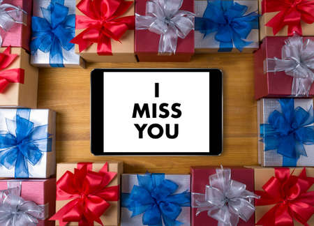 I MISS YOU I Love You too gift Happiness Care Passion Romance
