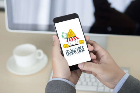 FRANCHISE  Marketing Branding Retail and Business Work Mission Conceptの写真素材