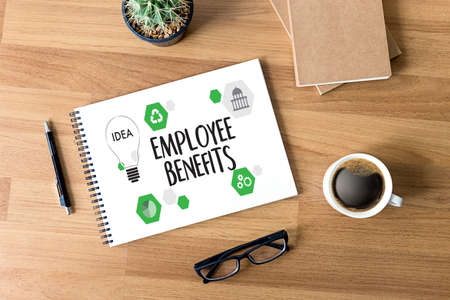 EMPLOYEE BENEFITS  TECHNOLOGY COMMUNICATION definition highlightedの写真素材