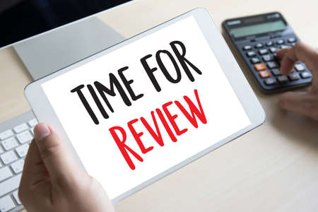 Online Reviews Evaluation conceptの写真素材
