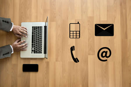 CONTACT US (Customer Support Hotline people CONNECT ) Call Customer Supportの写真素材