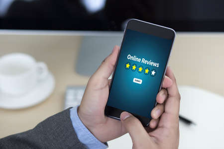 Online Reviews Evaluation time for review  Inspection Assessment Auditingの写真素材