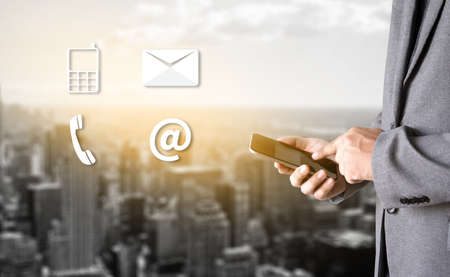 CONTACT US (Customer Support Hotline people CONNECT ) Call Customer Supportの写真素材