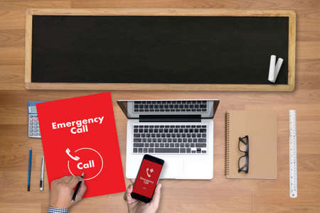 Emergency Call Center Service Urgent Accidental Hotline medical serviceの写真素材