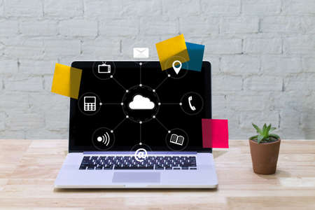 Cloud Computing diagram Network Data Storage Technology Serviceの写真素材