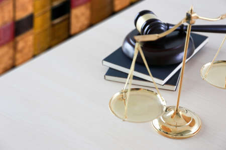 justice and law concept  judge  the gavel,working with digital computer law firms giving confidenceの写真素材