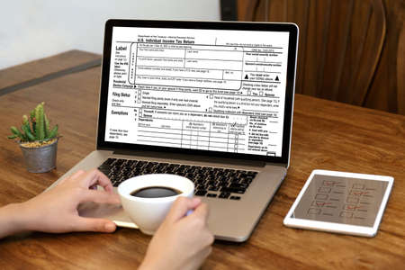 Time for Taxes Planning Money Financial Accounting Taxation Businessman Tax Economy Refund Moneyの写真素材