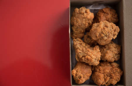 fried chicken and  hot crispy Fried mixed kentucky friedの写真素材