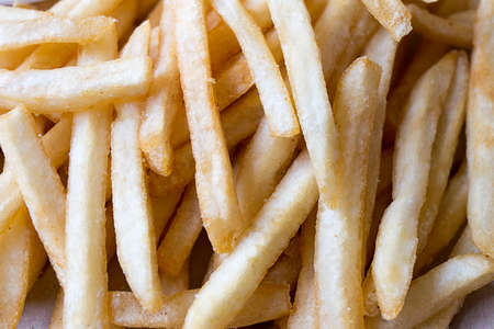 Fresh Potatoes Tasty french fries with ketchup fast food products