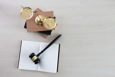 justice and law concept  judge  the gavel,working with digital computer law firms giving confidenceの写真素材