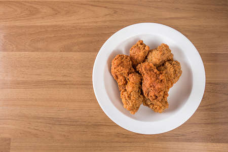 A mixture of original and hot and crispy fried chickenの写真素材