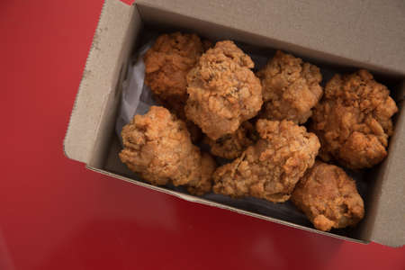 fried chicken and  hot crispy Fried mixed kentucky friedの写真素材