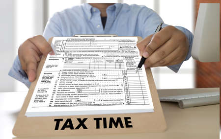 Time for Taxes Planning Money Financial Accounting Taxation Businessman Tax Economy Refund Money