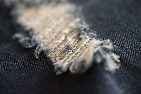 Closeup of Denim texture of denim Jeans and stitch for vintageの写真素材