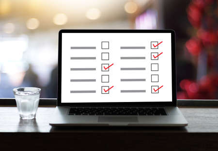 businessman SURVEY and Results Analysis Discovery Conceptの写真素材