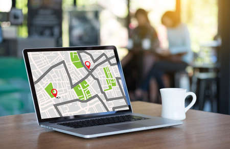 GPS Map to Route Destination network Navigation