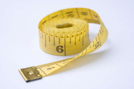 Measure tape for Checking Waistline Tailoring Meter to Healthyの写真素材