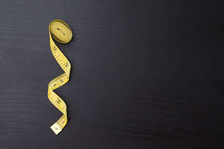 Measure tape for Checking Waistline Tailoring Meter to Healthyの写真素材