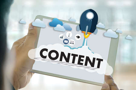 CONTENT marketing Data Blogging Media Publication Information Vision Content Concept