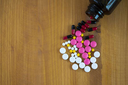 Drug Pharmacy prohibited substances medicine Packaging of tabletsの写真素材