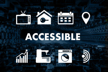 Accessible Welcome Greeting Welcoming Approachable Access Enter Available Conceptの写真素材