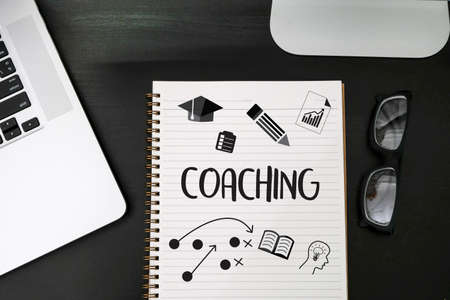 COACHING Training Planning Learning Coaching Business Guide Instructor Leaderの写真素材
