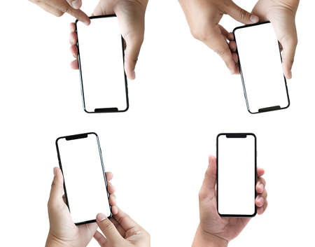 new phone Technology smartphone with blank screen and modern frame less design