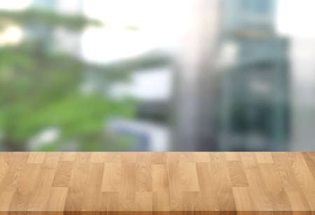 morning bright in city  space office environment on  table  can be used for display or montage your...
