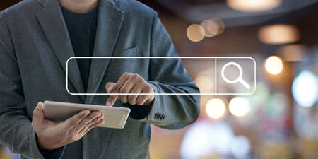 businessman using Searching Browsing Internet internet of things (IoT)