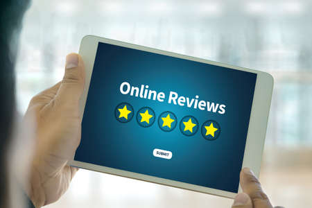 Online Reviews Evaluation time for review  Inspection Assessment Auditingの写真素材
