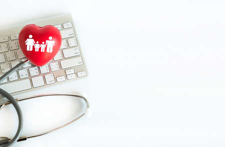 Red heart  Medical Equipment Healthcare Health Insurance