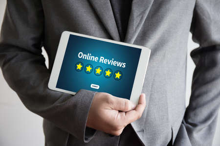 Online Reviews Evaluation time for review  Inspection Assessment Auditingの写真素材