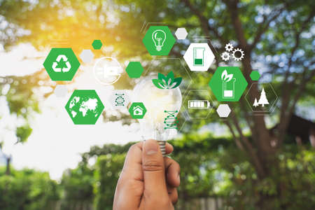 green energy concept energy sources sustainable Ecology Elementsの写真素材