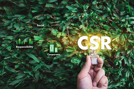 Corporate Social Responsibility CSR and Sustainability Responsible Office CSRの写真素材